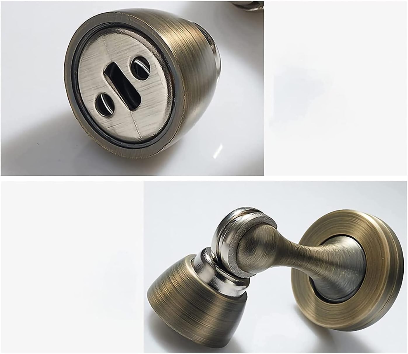 Magnetyczne odbojniki do drzwi, odbojniki do drzwi Odbojniki magnetyczne do drzwi, metalowy zatrzask do drzwi montowany na ścianie, śruby do uchwytu do montażu na ścianie lub podłodze, utrzymywanie dr