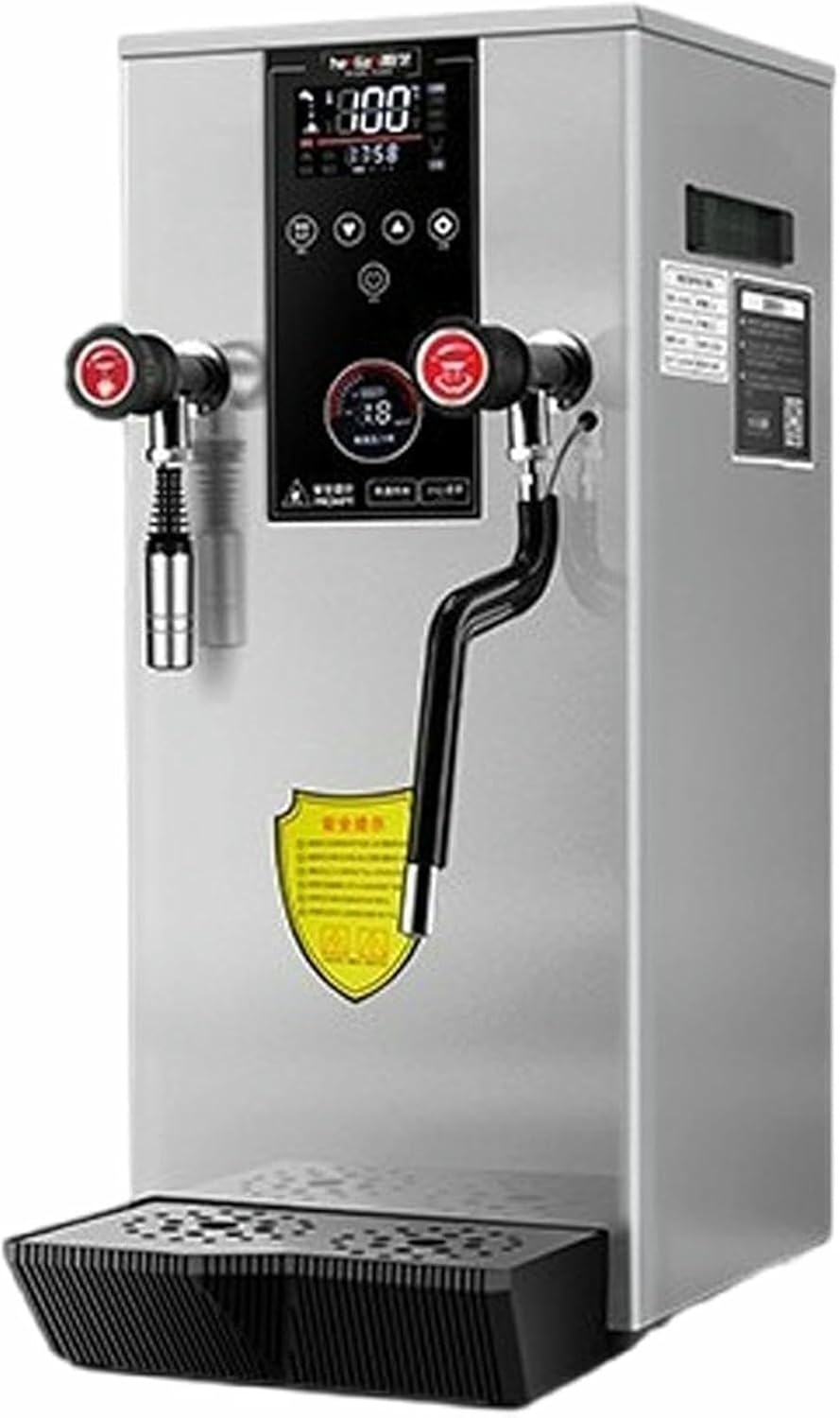 Commercial Milk Frother & Water Boiler - 12L Heavy-Duty Auto-Boil Steam Machine, 360° Rotating Steam, for Cafe/Tea Shop