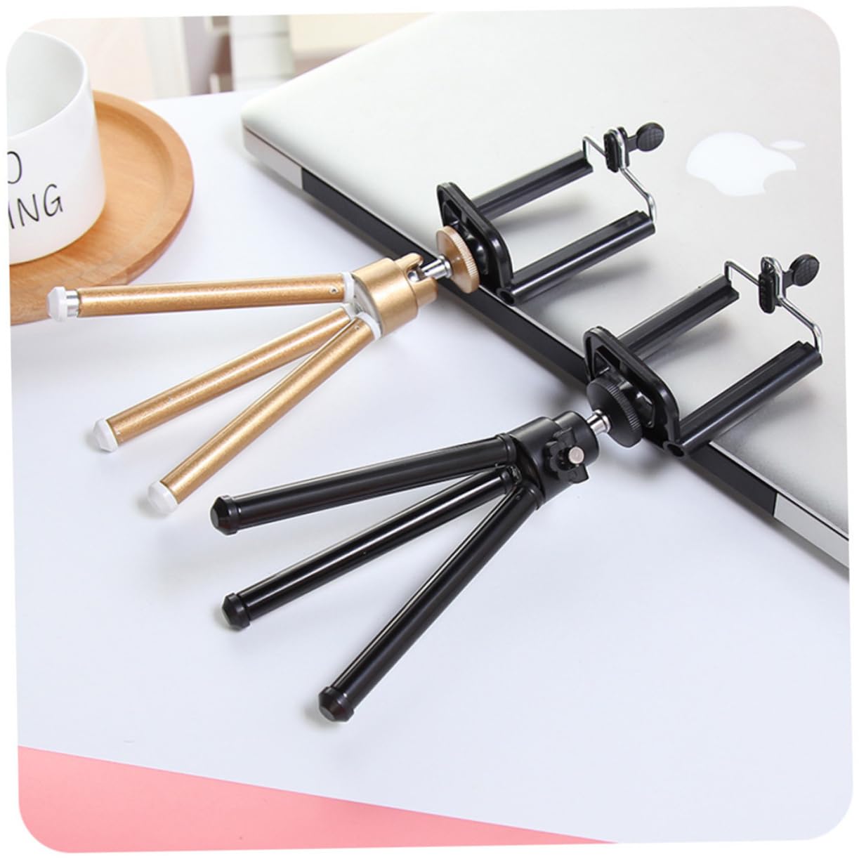 VILLCASE Retractable Mini Phone Tripod Telescopic Support for Smartphones Compact Section Design for Photography and Video Stable Holder