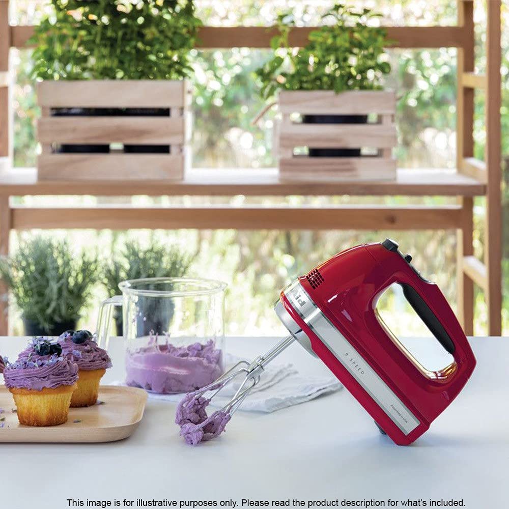 KitchenAid Empire Red 9-Speed Hand Mixer