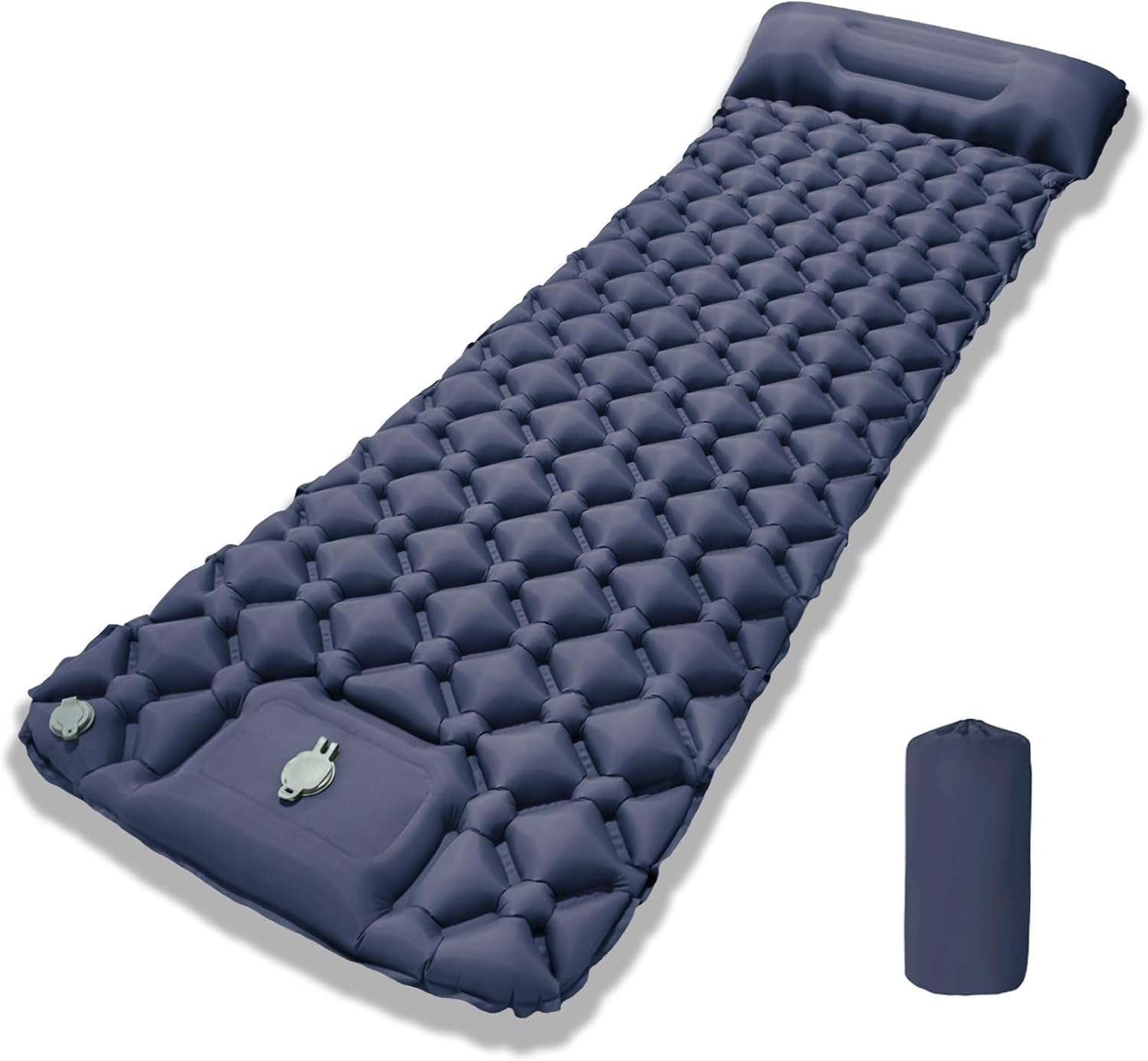 Matelas camping 1 place compact et léger pour optimiser le volume de votre sac de couchage