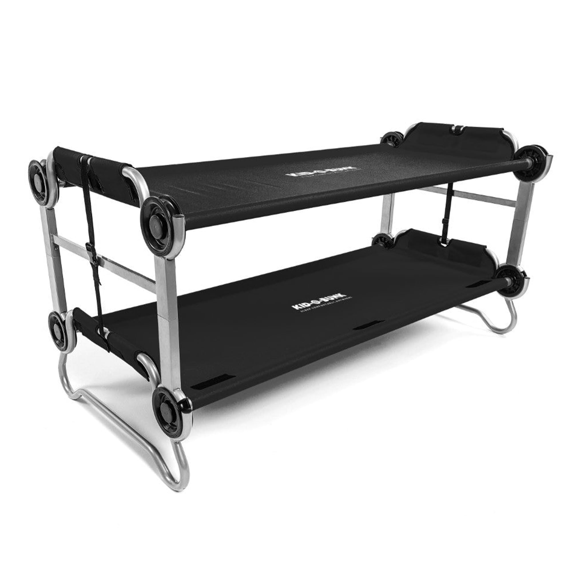 Youth Double Cot Kid-O-Bunk, Modular for Bunk Beds, Dual Cots, or Bench with 2 Carry Bags for Portable Transport