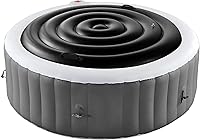 Vista 12 de Tlswshsy Cubierta para Bañera de Hidromasaje de 4.5 Pies - Tapa de Ahorro de Energía para Bañera de Hidromasaje Redonda - Cubierta Protectora