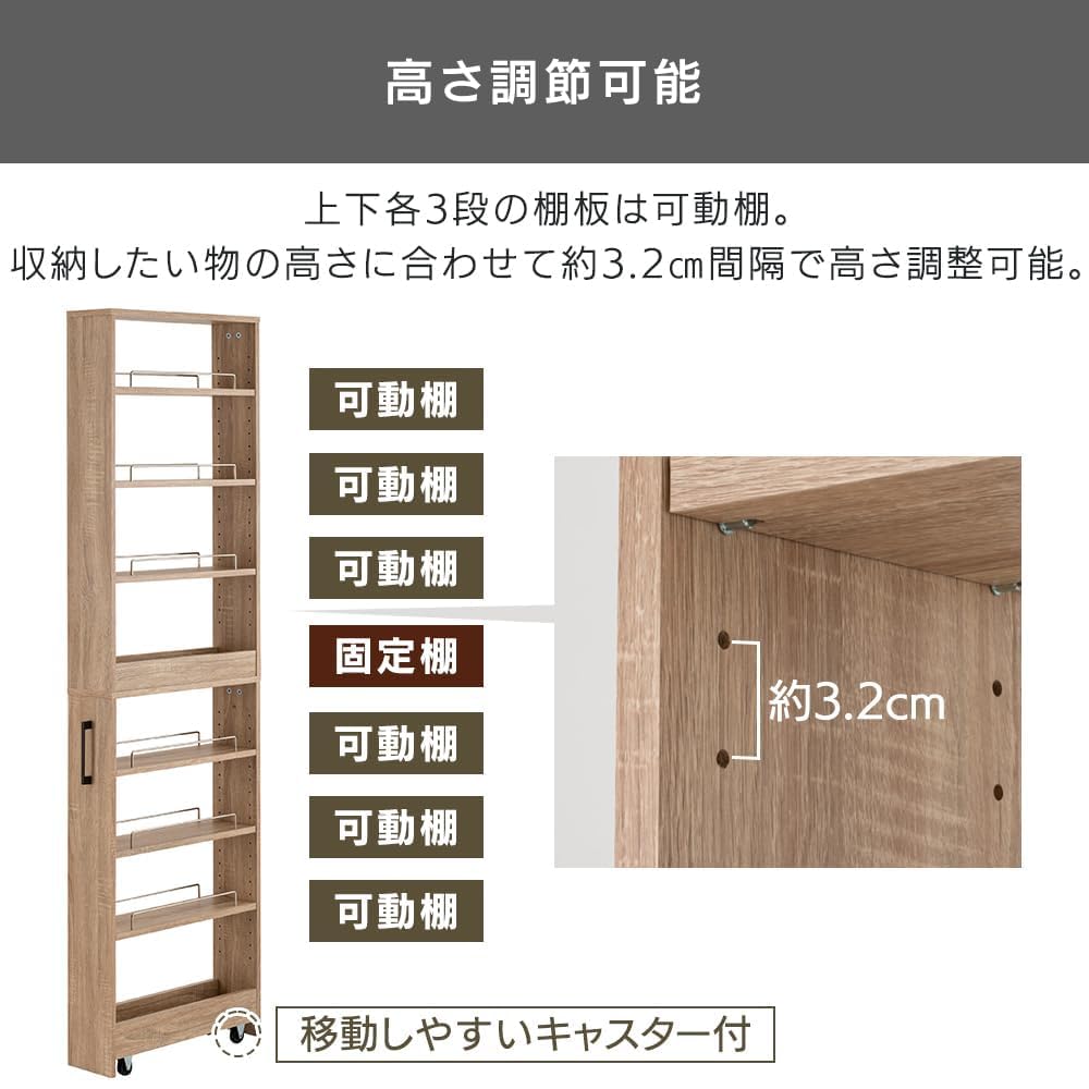 77f アイリスプラザ 隙間収納ハイタイプ 【高さ181cm×幅12cm】スリムラック ストッカー 調味料ラック 冷蔵庫横 洗濯機横 ホワイト キッチンワゴン 幅12cm FRM-011-IR

(未使用品)y080903f Amazon｜隙間収納ハイタイプ 【高さ181cm×幅12cm】 スリムラック