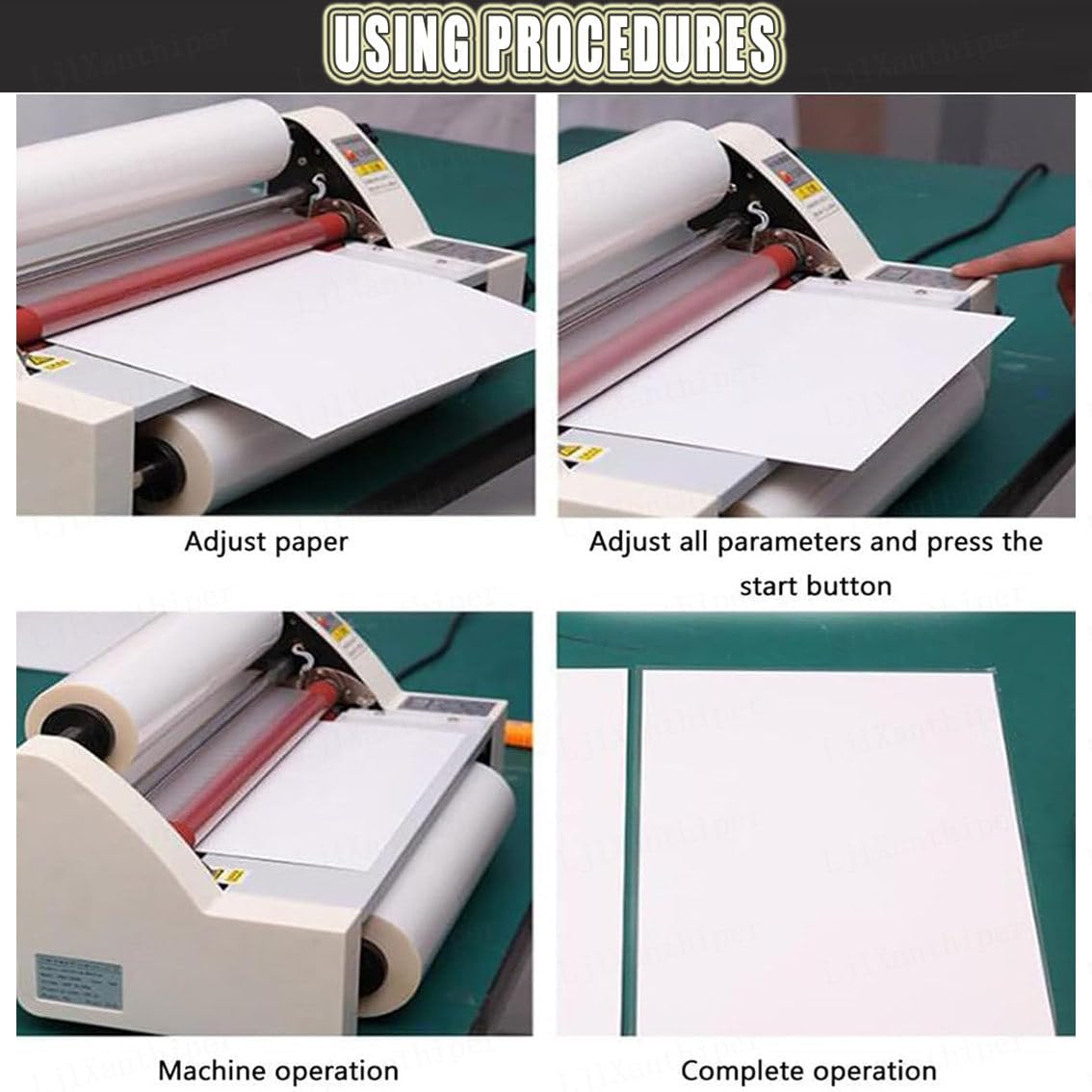 Plastificadora Papel Plastificadora,Máquina Laminadora En Frío En Caliente,Máquina Laminadora De Una O Dos Caras,para Fotos Documentos Tarjetas,para Uso Comercial Oficina Escolar