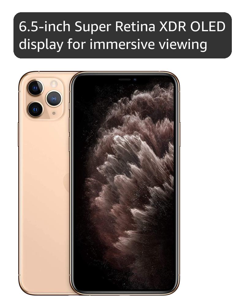 Apple iPhone 11 Pro Max, 256GB, Gold (Renewed) : Amazon.co.uk