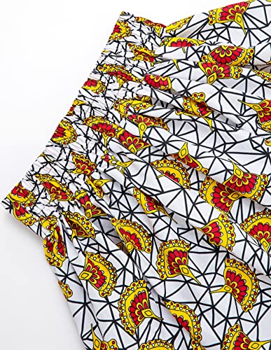 SHENBOLEN Women African Print Skirt Ankara Maxi Skirt Dashiki Skirt4