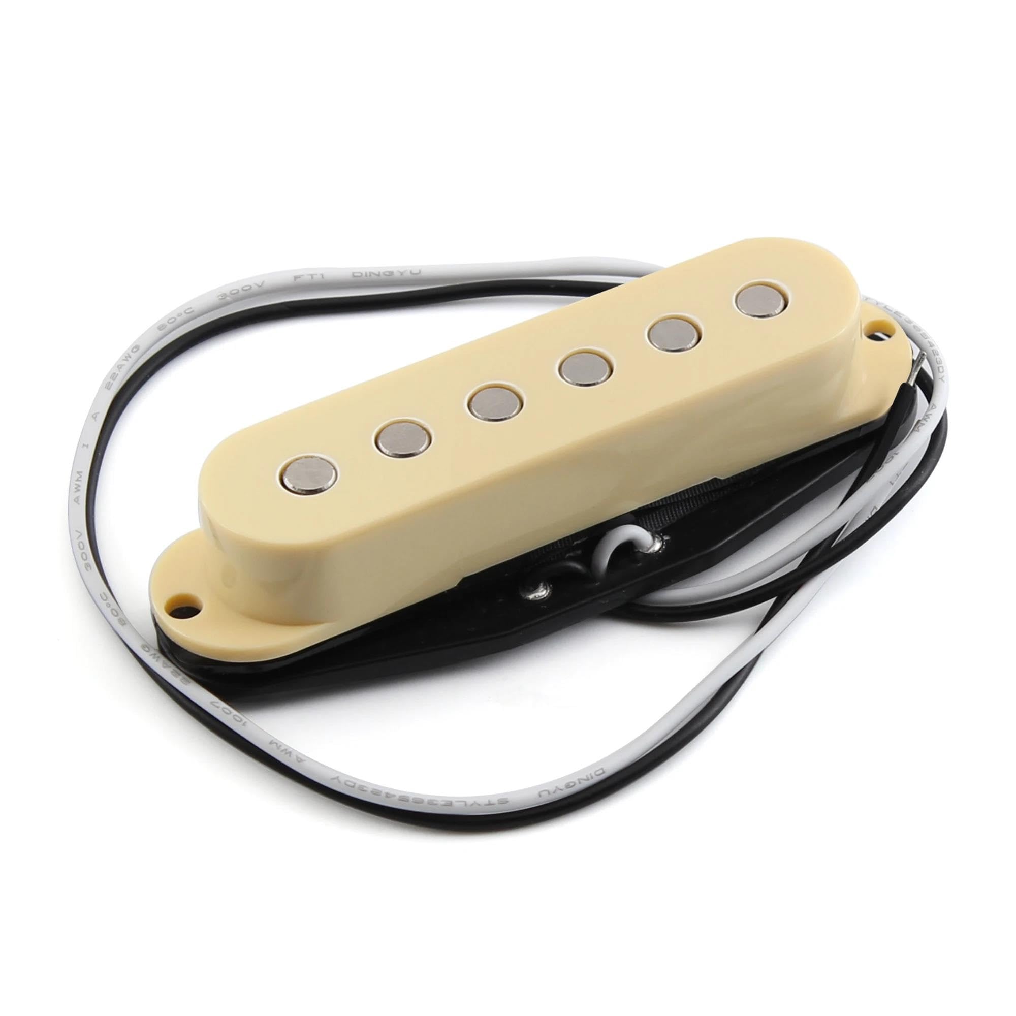 Pastilla De Guitarra Eléctrica Profesional Juego De Pastillas De Bobina Simple Para Guitarra Alnico 5 | Piezas de guitarra eléctrica SSS de postes planos