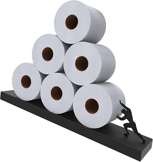 Artori Floating Toilet Paper Shelf Storage Bathroom Wall