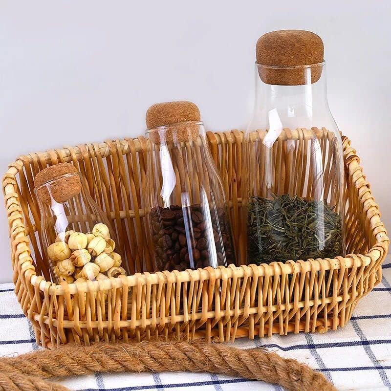 Miniatura 6 de Tarros de vidrio con tapas de corcho, tarro de caramelo con tapa, tarro de café para mostrador, tarro de galletas con tapas herméticas, tarro de