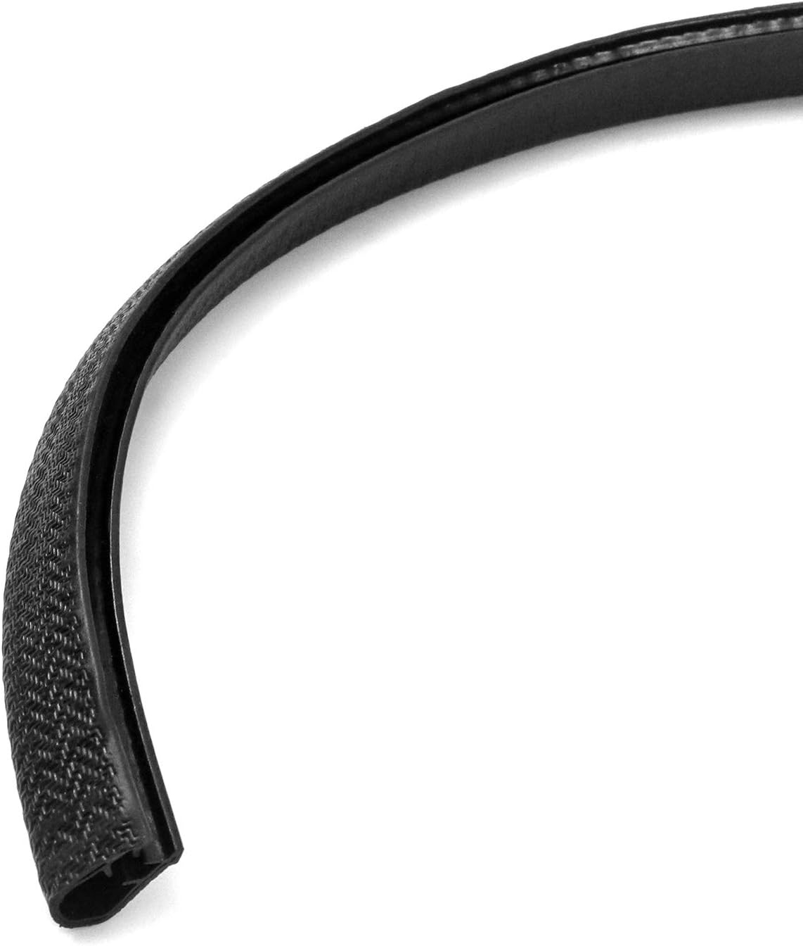 QWORK 20 Feet EPDM Rubber Edge Trim Seal Strip, Fits Edge 1/16" to 1/8"