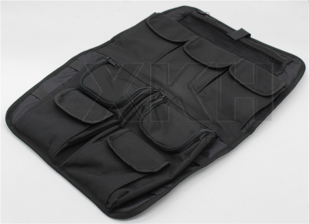XKH- Tour Pack Lid Organizer Black Compatible with Harley Davidson All [B074VYQLSH]