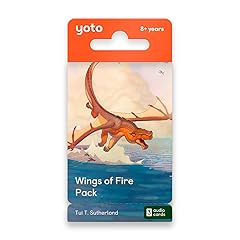 YOTO Wings of Fire by Tui T. Sutherland – 3 Kids Audio Cards for Use with Player & Mini All-in-1 Audio Player, Educational Screen-Free Listening with Fun Playtime, Bedtime & Travel Stories, Ages 8+