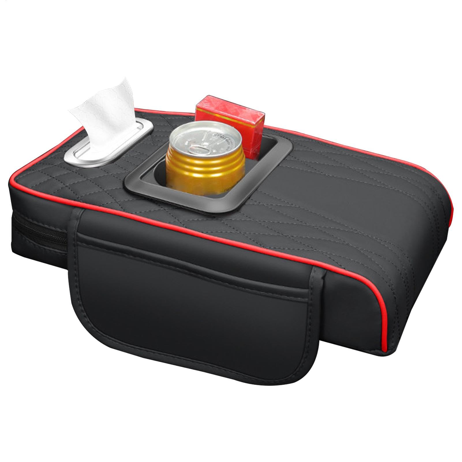 Podk?adka do samochodu Armrest Pad, ci??arówka Suv Rv Armrest Cushion, uchwyt kubek i uchwyt tkaniny, Center Console Cushion do SUV, ci??arówki, RV z kieszonkami do przechowywania, wygodna