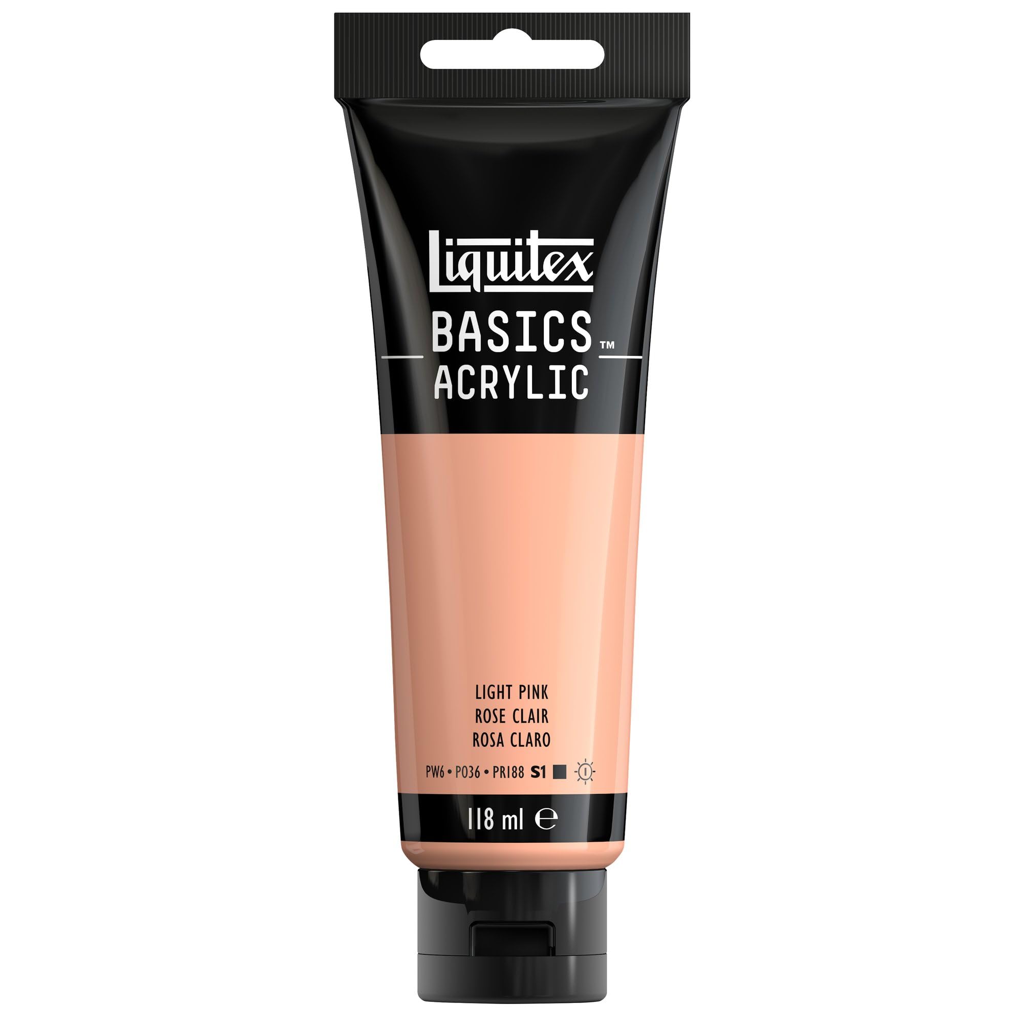 LIQUITEX Basics Acrylic Paint, Light Pink, 118 ml Tube