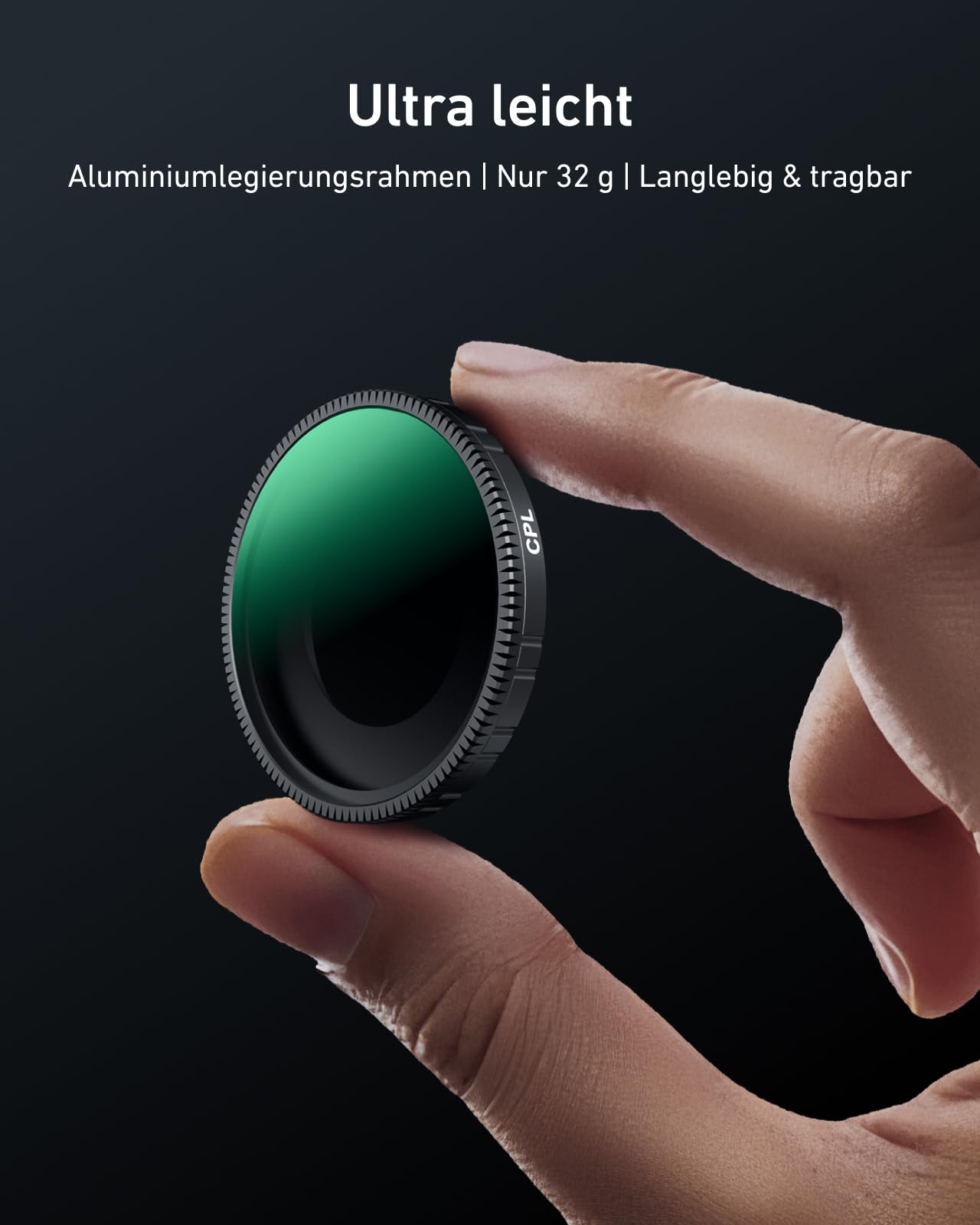 TELESIN CPL ND Filter Set für DJI Osmo Nano, CPL ND8 ND16 ND32 Filter + Schutzglas Display-Schutzfolie, Neutraldichtefilter & Polfilter, HD Optikglas, Action Camera Zubehör für Vlog & Reisen