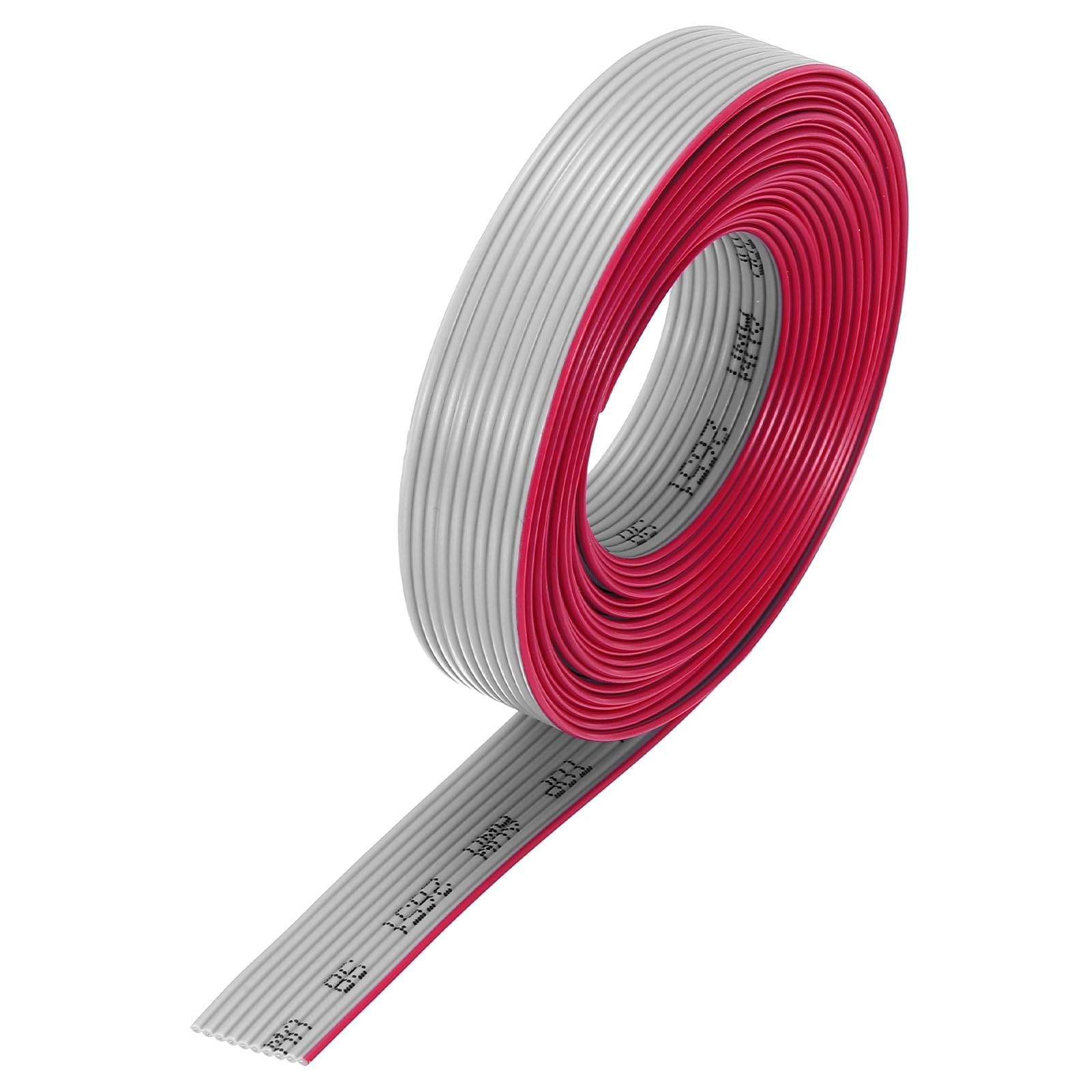 QUARKZMAN Cavo a Nastro Piatto IDC da 28AWG Lunghezza 3 m/9.8ft Passo 1.27mm 10 Pin Grigio per Collegamento JTAG/ISP