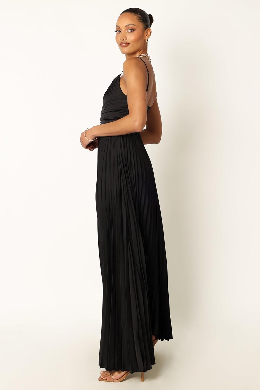 Petal & Pup Womens Naira Pleated Maxi Dress - Image 3
