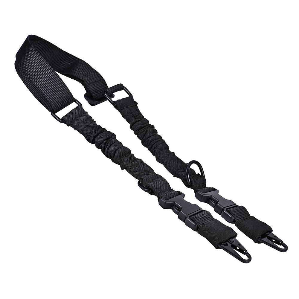 2 Point Rifle Sling Adjustable Gun Sling Mount with Metal Hook