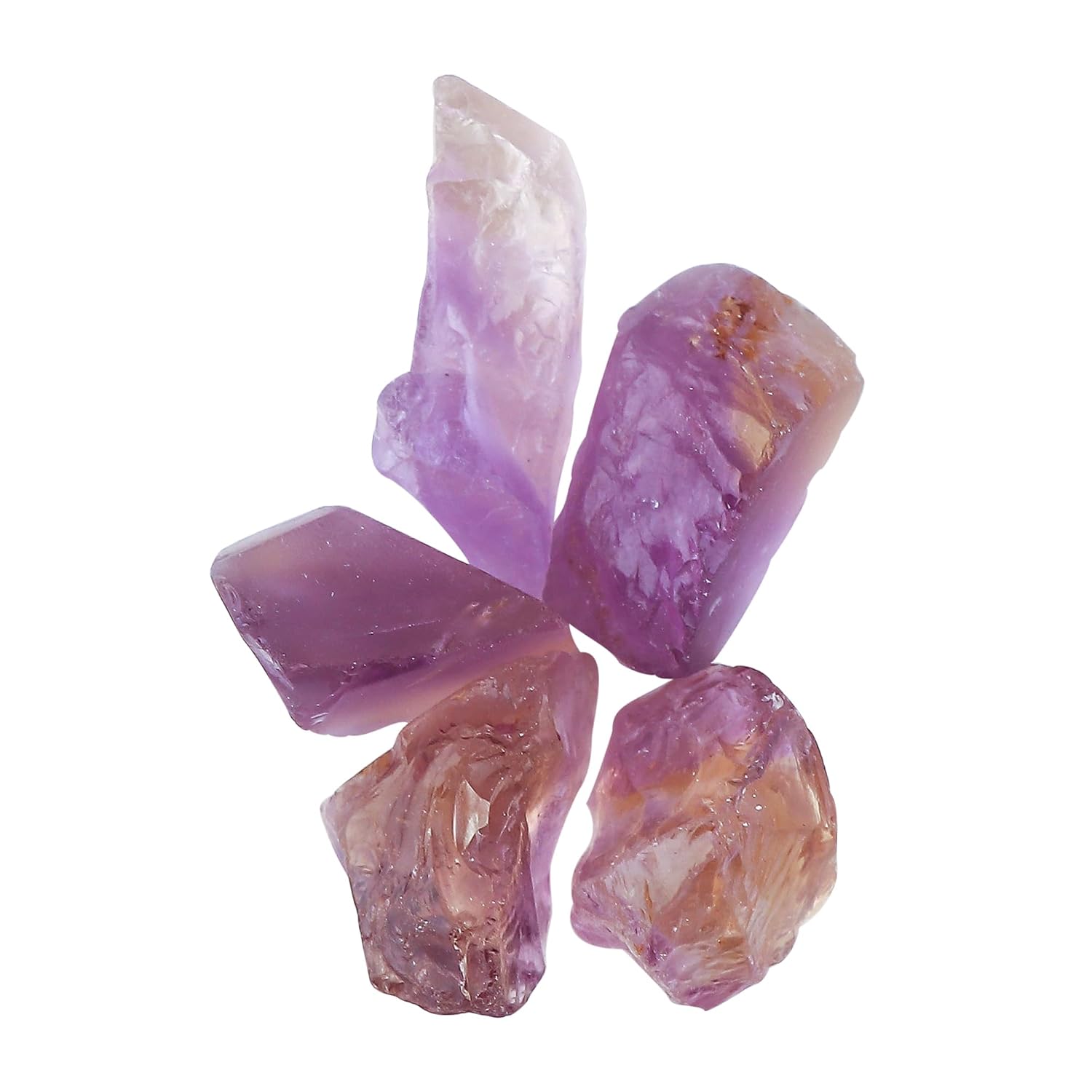 5pcs, Wholesale Raw Natural Gemstones and Crystals, Assorted Rough Stones, Bulk Loose Rock Supplies, DIY Crafts-Jewelry Making, Wire Wrapping, Gem Collection