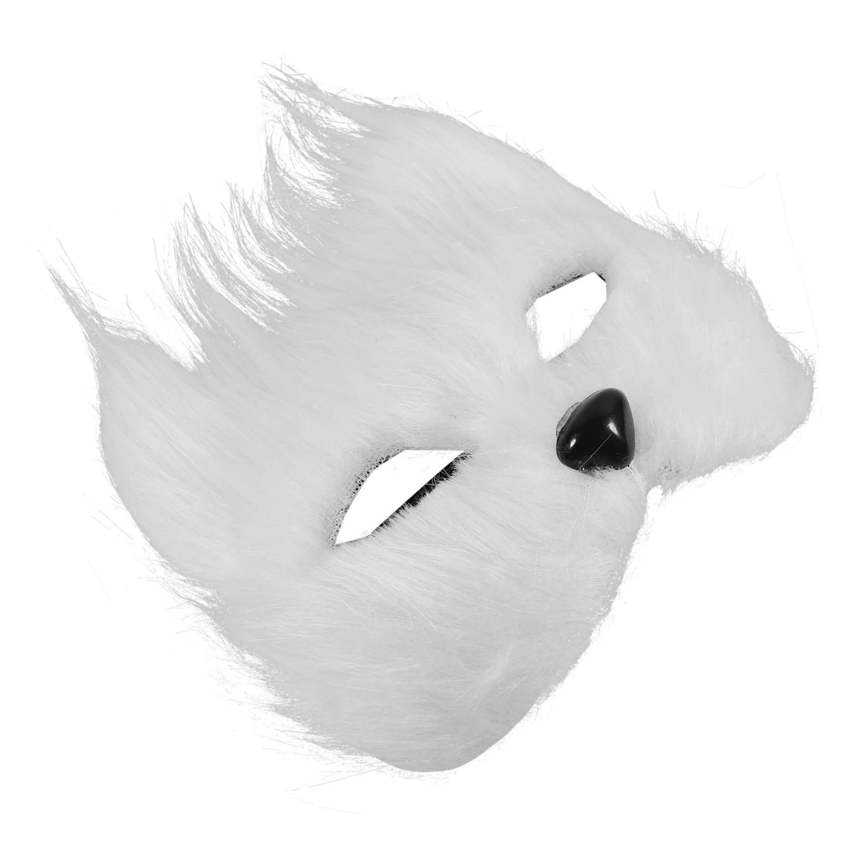 WHAMVOX Plush Fox Mask Animal Face Mask Cosplay for Halloween Masquerade Party