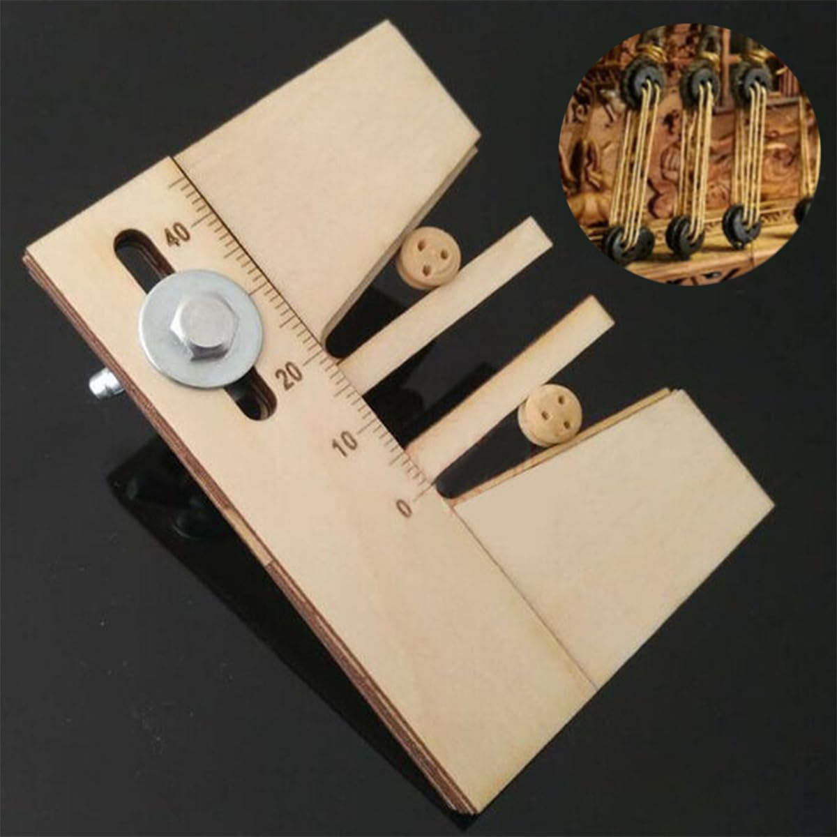 Kit D'amarrage Namvo Pour Maquettes De Bateaux – Dead Eyes Et Outils En Bois, Pour Voiliers Classiques