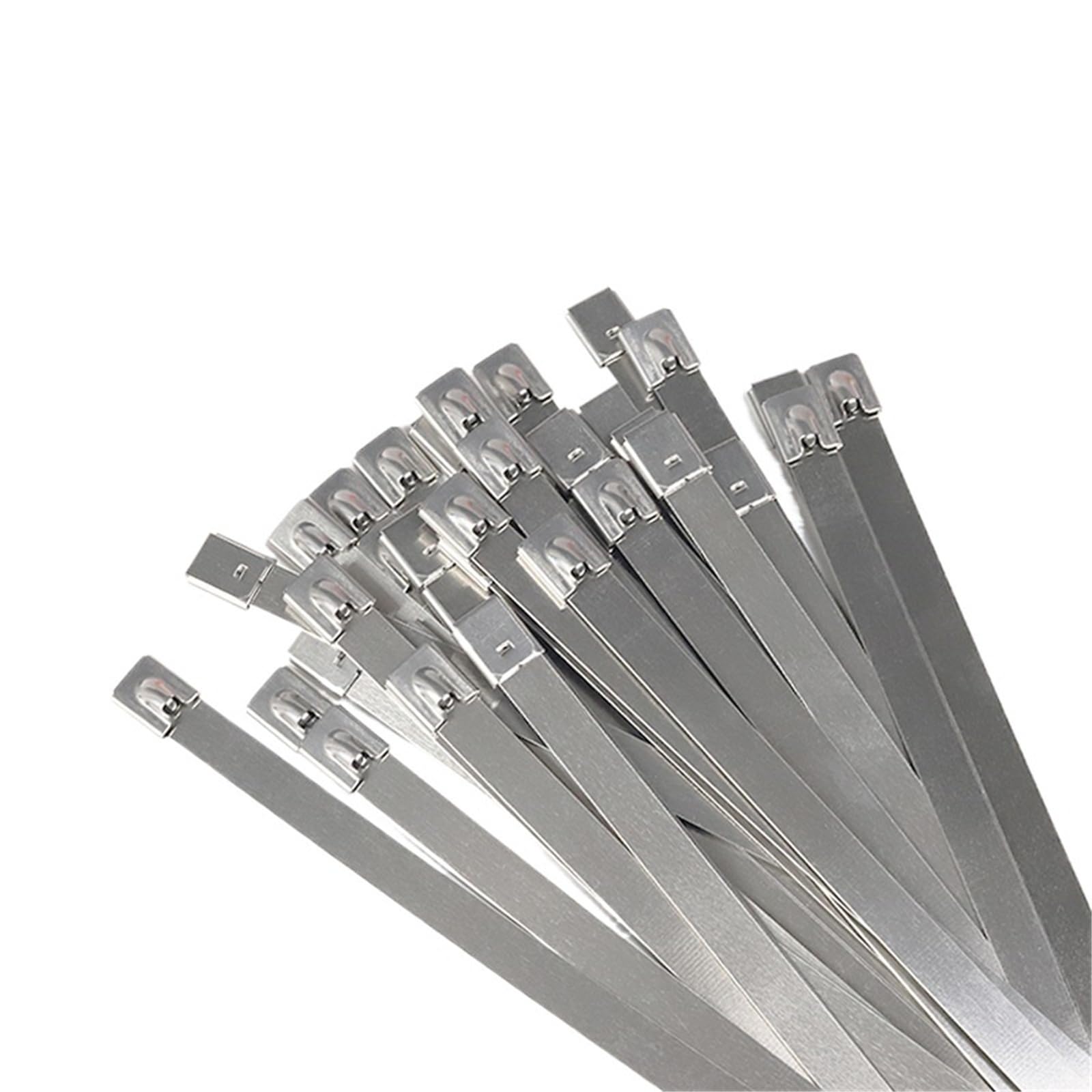Metal Cable Ties 100Pcs Stainless Steel Cable Ties 4.6mm Heavy Duty Self-Locking Zip Tie Multi-Purpose(250mm-100pcs)