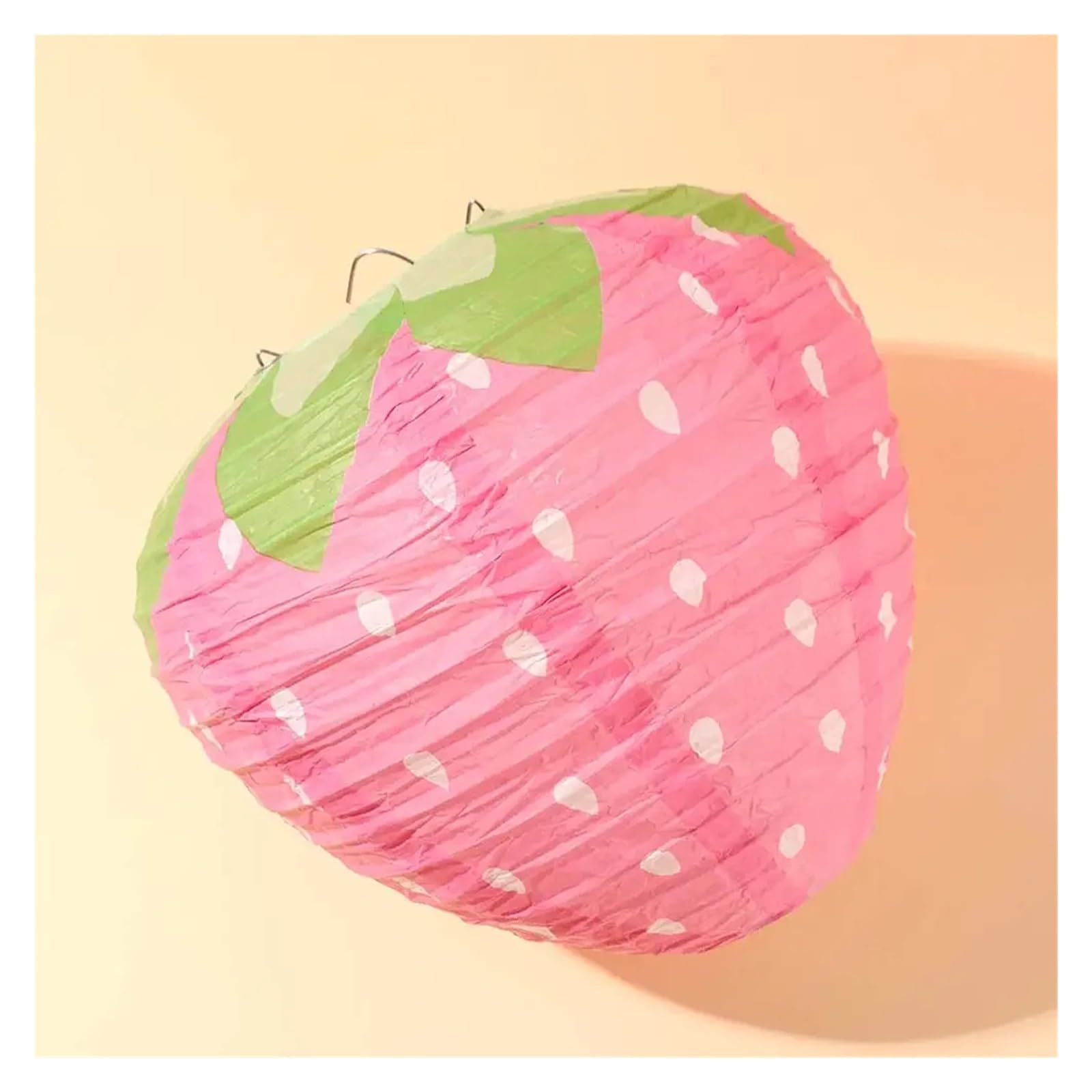 12 Stück 3D-Rosa-Erdbeerlaterne Für Partys