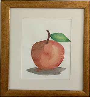 Acuarela Original de Manzana, Pieza Única