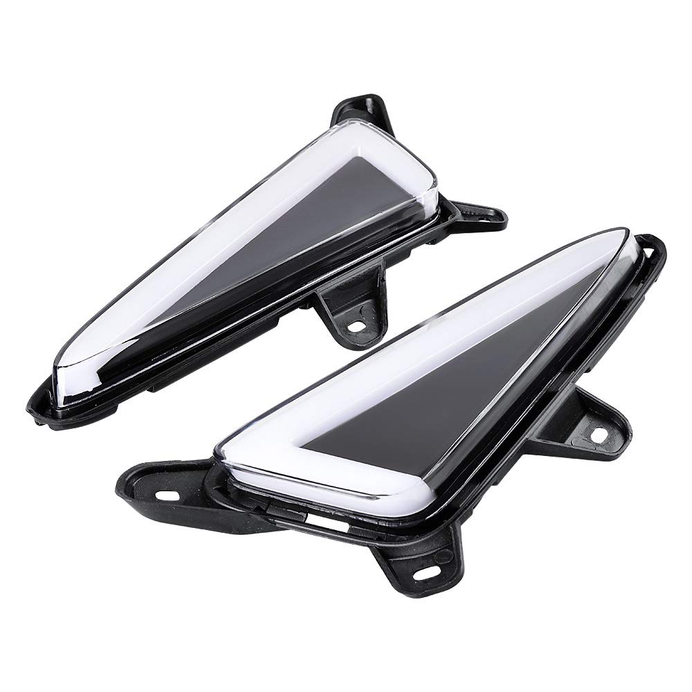 Pair DRL Daytime Running Fog Lights with Module Harness Compatible with 2016-2019 Toyota C-HR