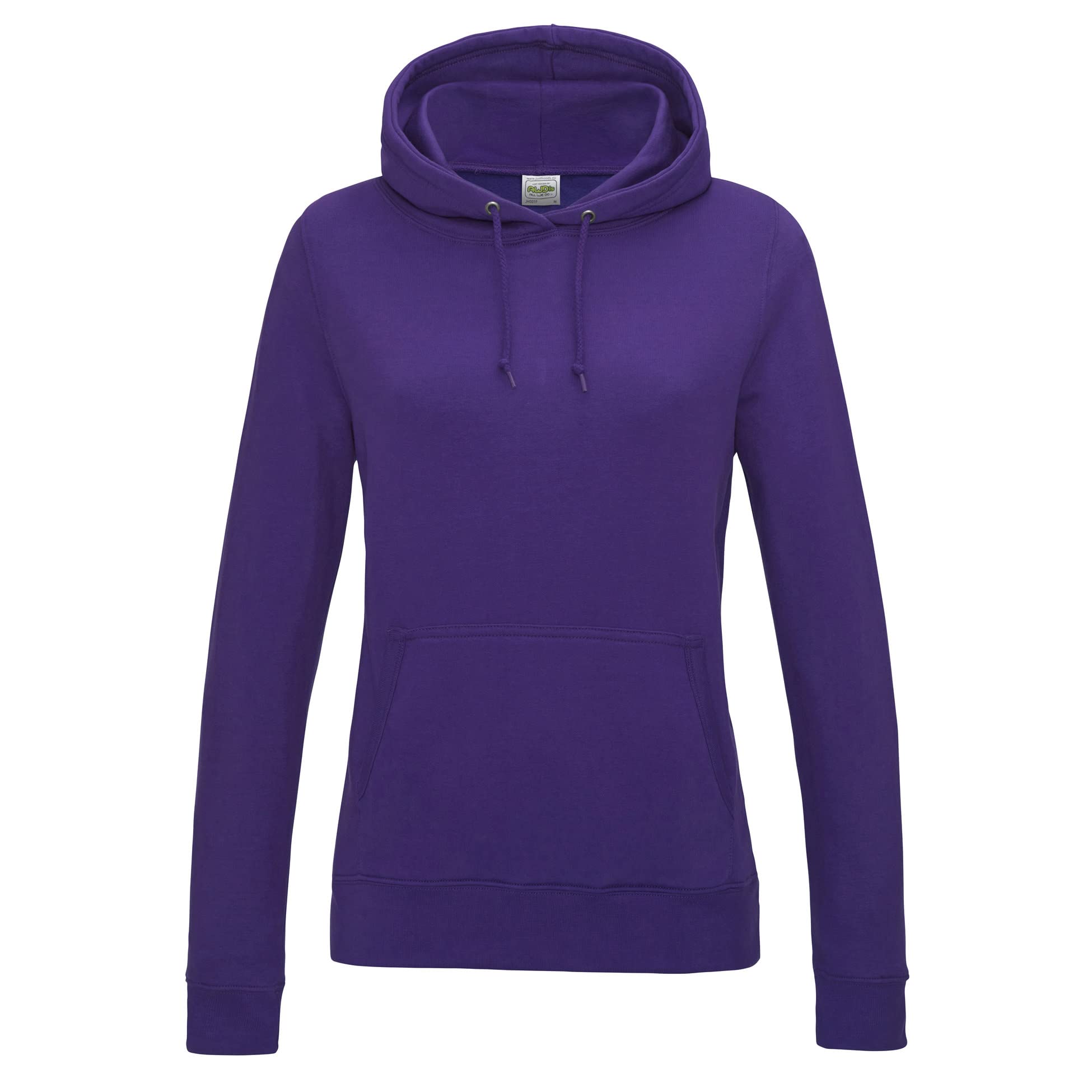 Just Hoods Women's Violet Hooded Sweatshirt College