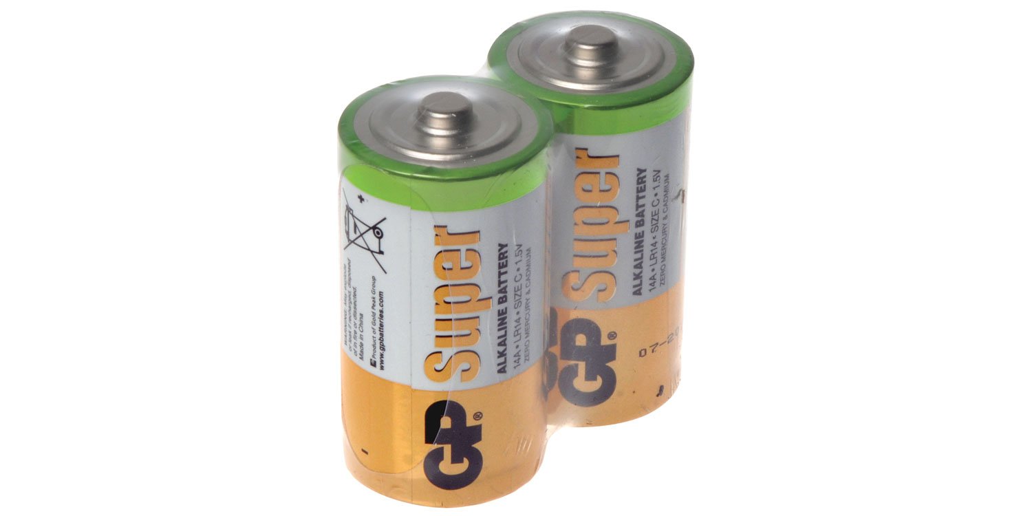 GP Super Alkaline Batteries| C | Bulk 24 Pack
