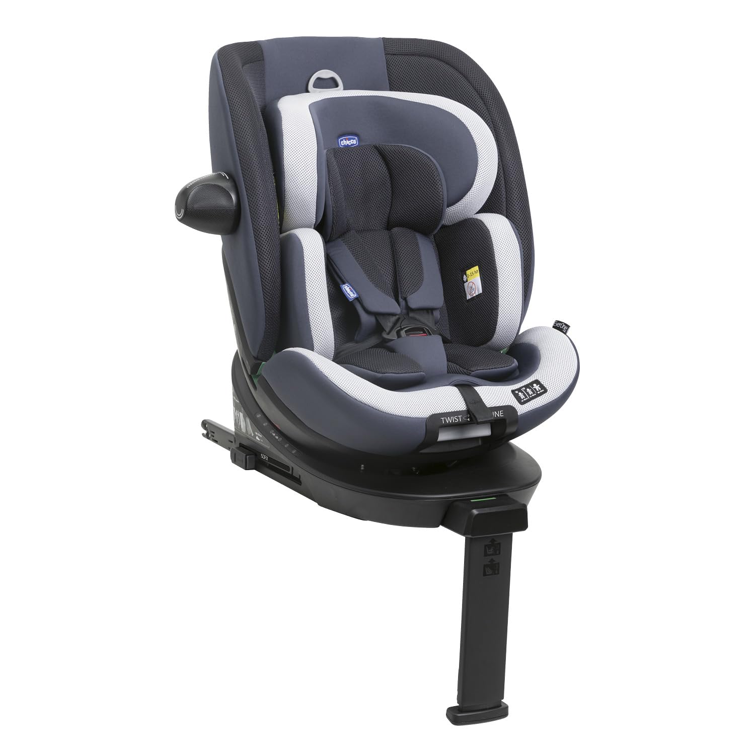 Chicco Everone I-Size, Seggiolino Auto con Base Isofix, Da 0 a 36 Kg, Da 40 a 150 cm, Omologato ECE R129/03, Girevole A 360° E Reclinabile, Gruppo 0+/1/2/3 Da 0 A 12 Anni