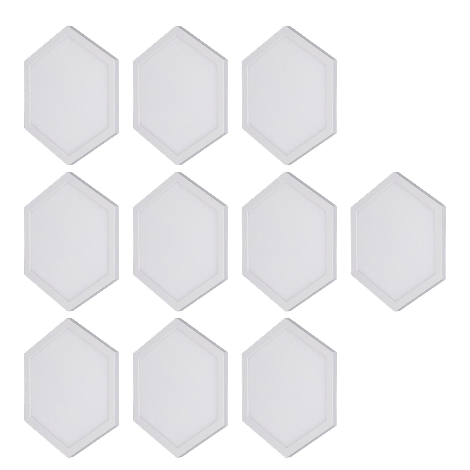 Luces de Pared LED RGB Inteligentes, Luces de Pared LED Hexagonales RGB, Sincronización de Música, 2,4 GHz, Efectos Multicolores para Habitación (Enchufe de la UE)