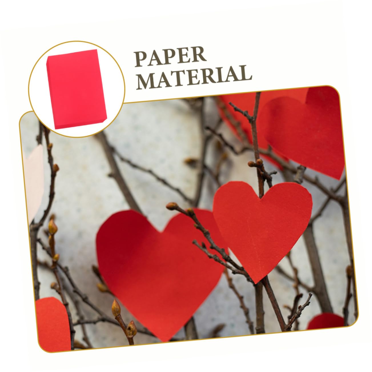 Cartoncino A4 Rosso per Lavori Artigianali, 100 Fogli | Crafts e Paper Cutting, Carta per Cartoline e Biglietti, Formato Pratico per Progetti Creativi