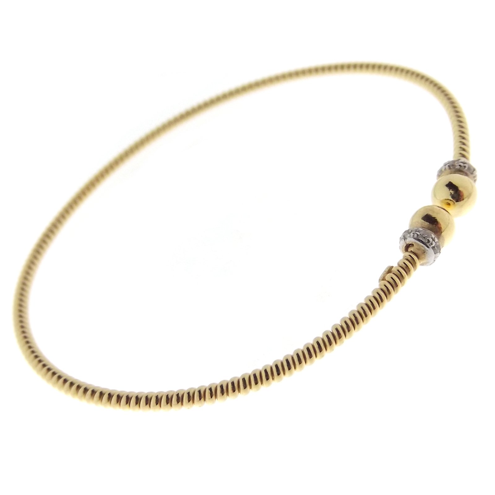 Pulsera Rígido Cartier a aro de mujer de plata 925 con Circonita