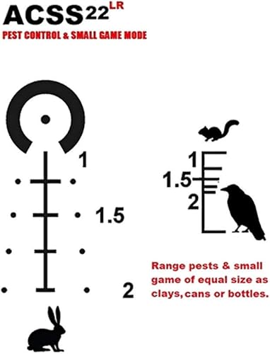 Miniatura 2 de Primary Arms Fixed Power 6 x 32 c para rifle acss .22LR BDC retículo) PA6X32-22LR