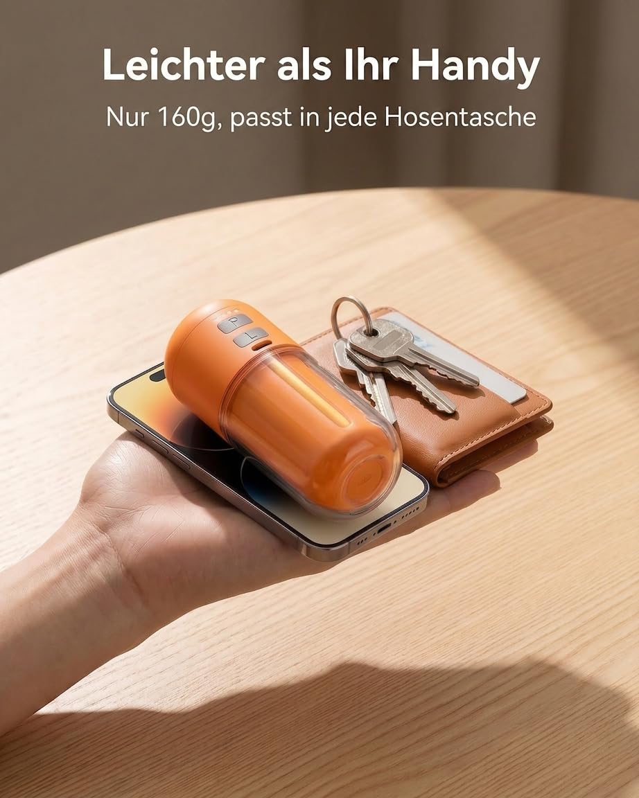 Elektrische Luftpumpe Akku, 4000 Pa Mini Luftpumpe 430 L/min, Tragbare Air Pump mit 5 Düsen & LED-Licht, 2-in-1 Aufblasen & Entleeren, für Camping, Luftmatratze, Schwimmring, Vakuumbeutel