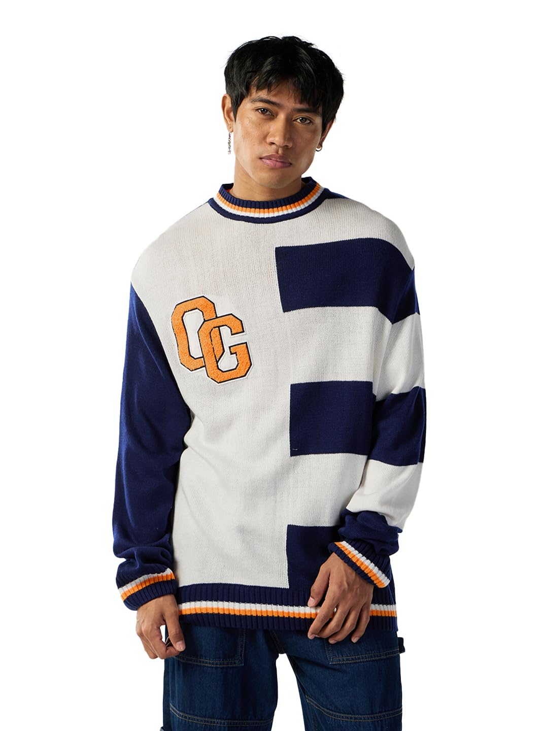Men's Acrylic Oversized Fit Sweater | Sweaters for Men Winter Wear-image-2