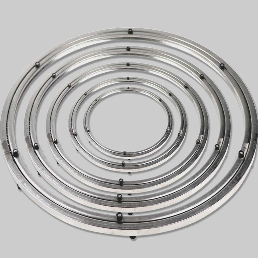 Cuscinetto in Alluminio Lazy Susan, Cuscinetto A Sfere per Giradischi, Hardware Giradischi, Piedini in Gomma Antiscivolo Facili da Installare, 400~800mm (Misurare : 70cm(27.6inch))
