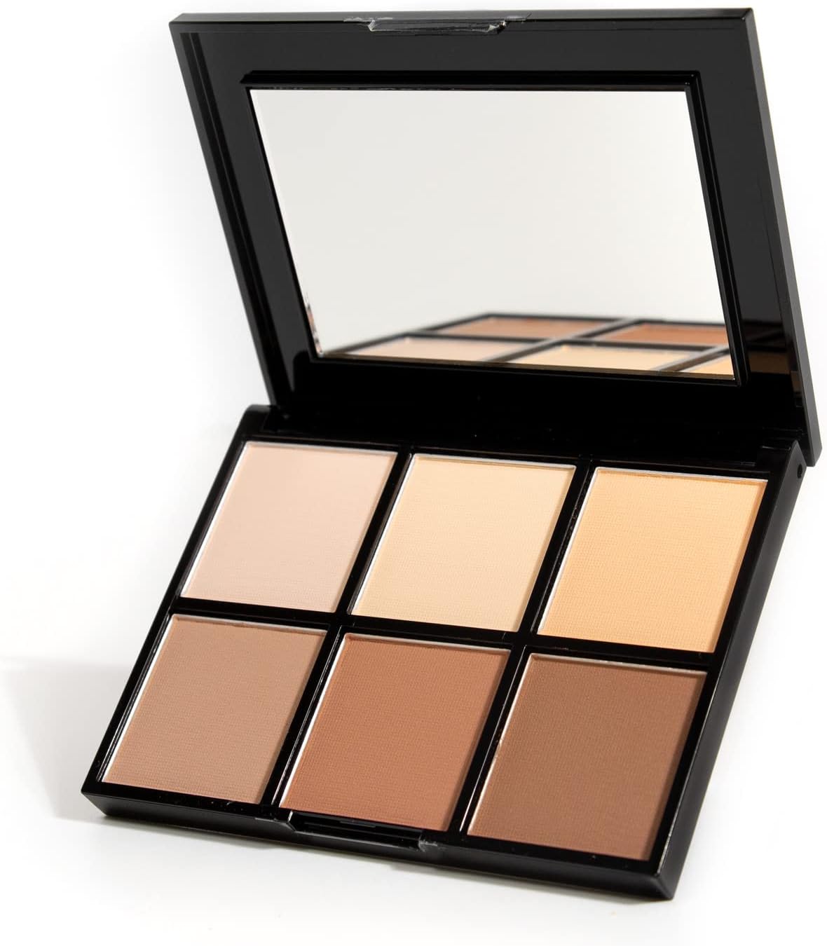 Definer Contour and Highlight Palette, Perfect for Sculpting Facial Features, Blendable Satin Finish Colors, 6 shades for Contouring and Highlighting, Compact Powder with Mirror