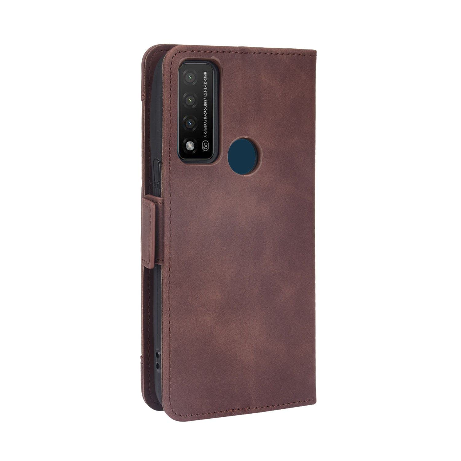 Funda Con Ranura Para Tarjetas TCL 20R 5G Y Soporte Para TCL 20R 5G, Carcasa Magnética Retro, Con Ranuras Para Tarjetas