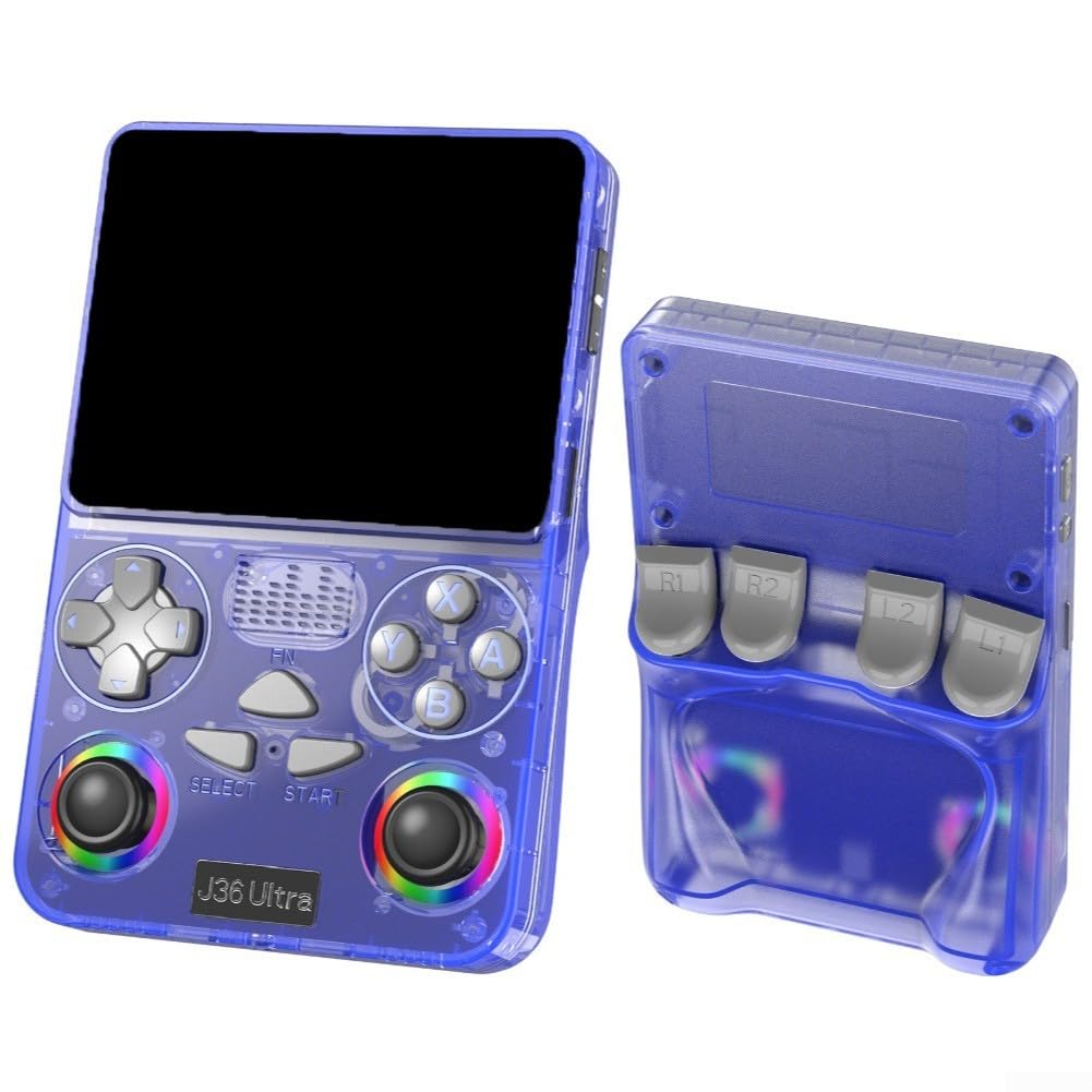 Console di gioco portatile retrò con multiplayer WiFi, dispositivo di gioco portatile HD open source, joystick wireless nostalgico per viaggi (arancione)