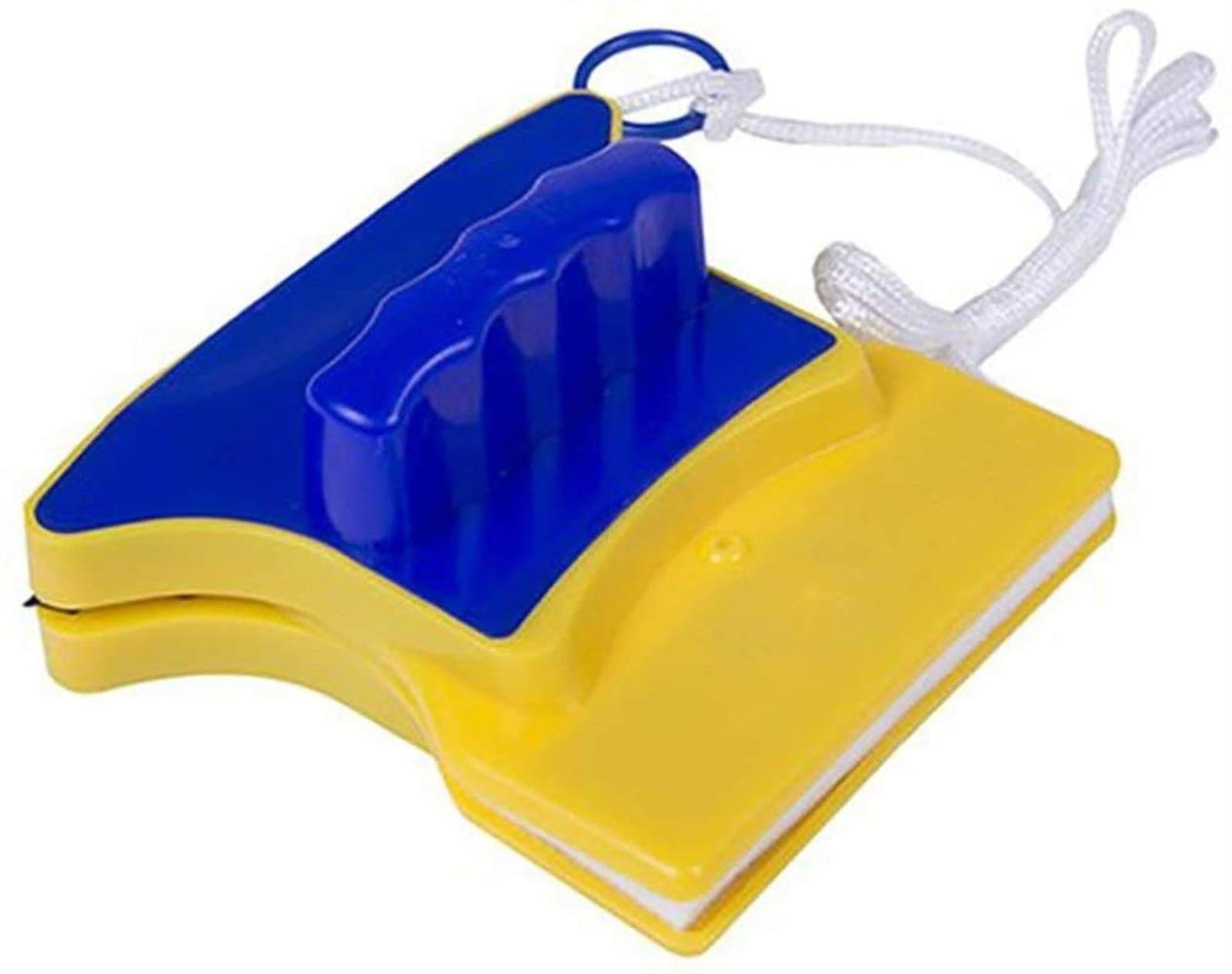 JQKASquare Shape Double-Side Magnetic Glass Cleaner Wiper With 2 Extra Cleaning Cotton For Window Squeegee Washing Kit Equipment