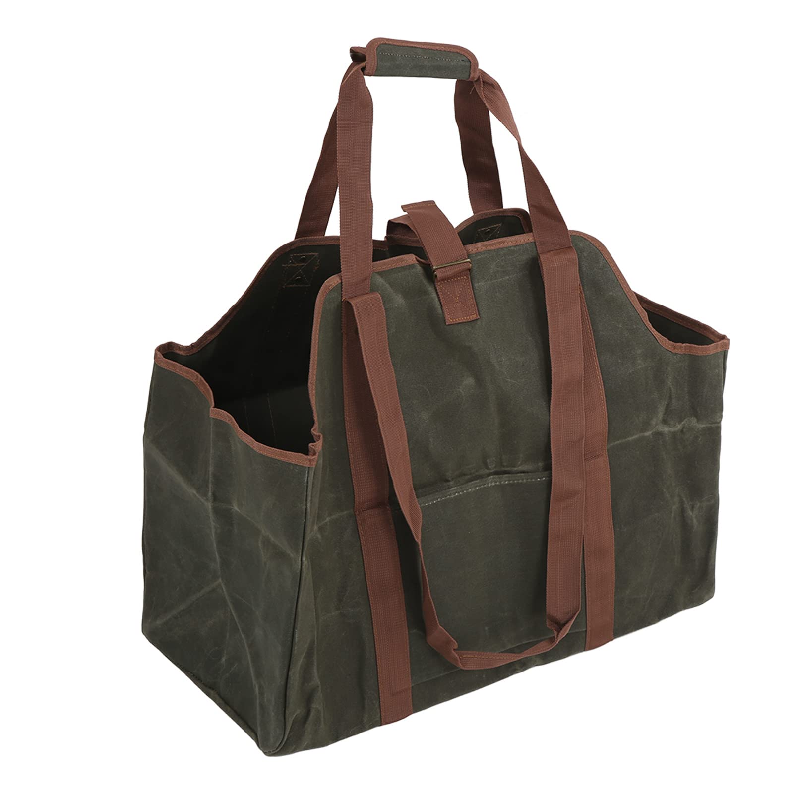 Borsa per Il Trasporto di Legna da ardere in Tela Extra Large, Resistente agli Strappi, Portatile.