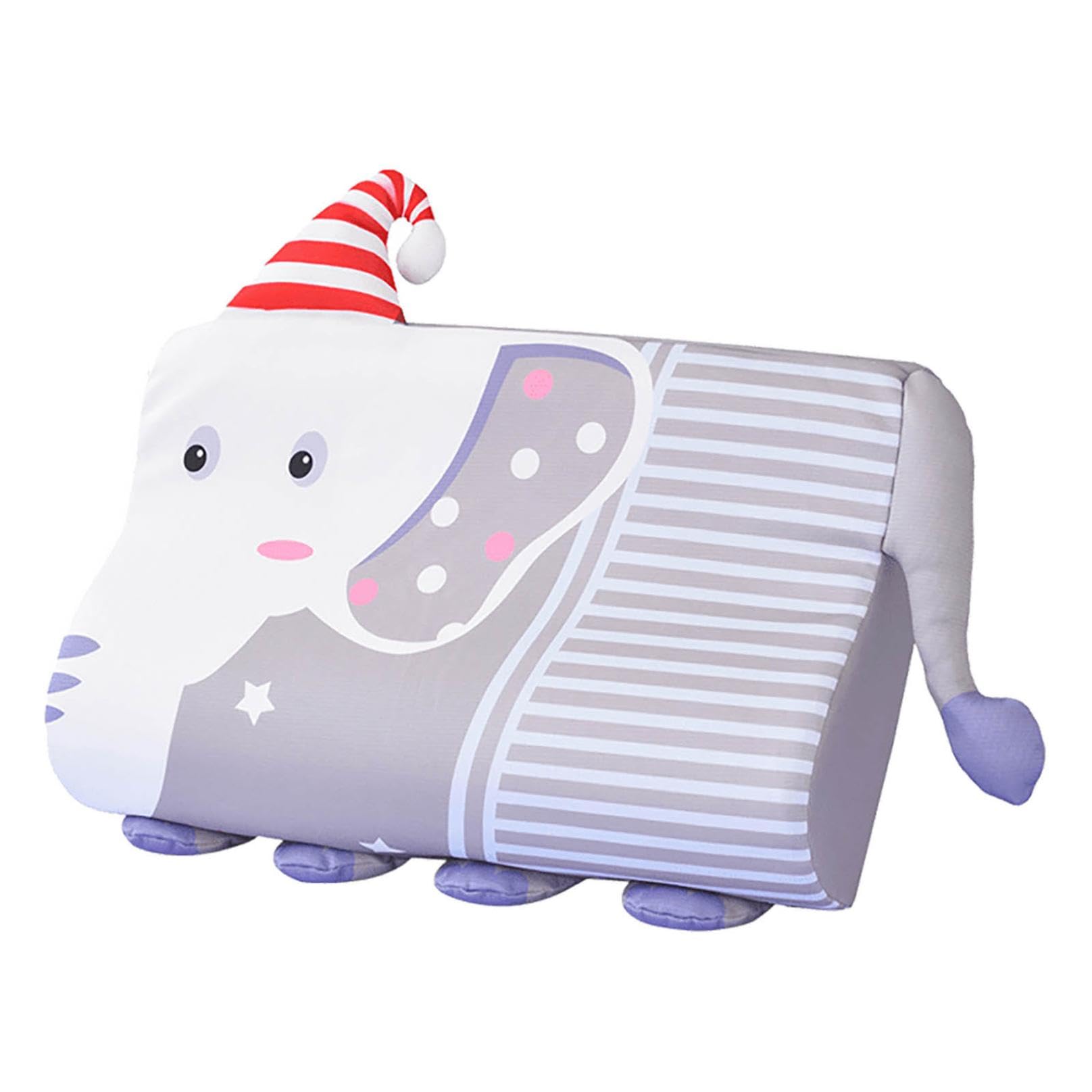 Children's Sleeping Pillow, 46cm Breathable Animal-themed Memory Foam Pillow, Ergonomic Pillow for Children, Breathable and Skin-friendly, for Boys and Girls from 3 Years (Elephant)