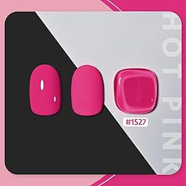 GAOY Hot Pink Gel Nail Polish, 16ml Soak Off UV Light Cure Gel Polish for Nail Art DIY Manicure at Home, Color 1527