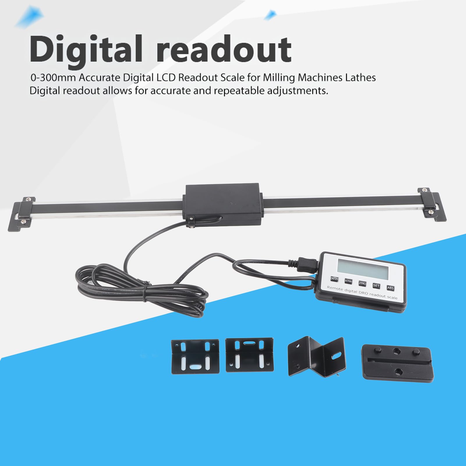 Digital LCD Linear 0-150mm/0-6inch Accurate Digital Readout Lathe Scale For Milling Machines - View #2