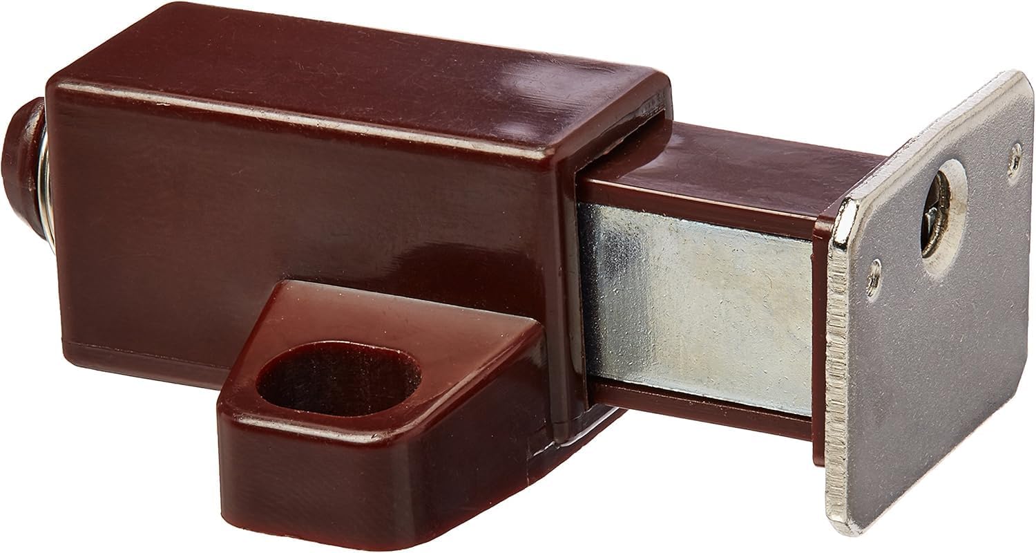 Amerock | Touch Cabinet Catch | Brown | 1-11/16 inch (43 mm) Length | 1 Pack | Door Catch | Cabinet Door Latch