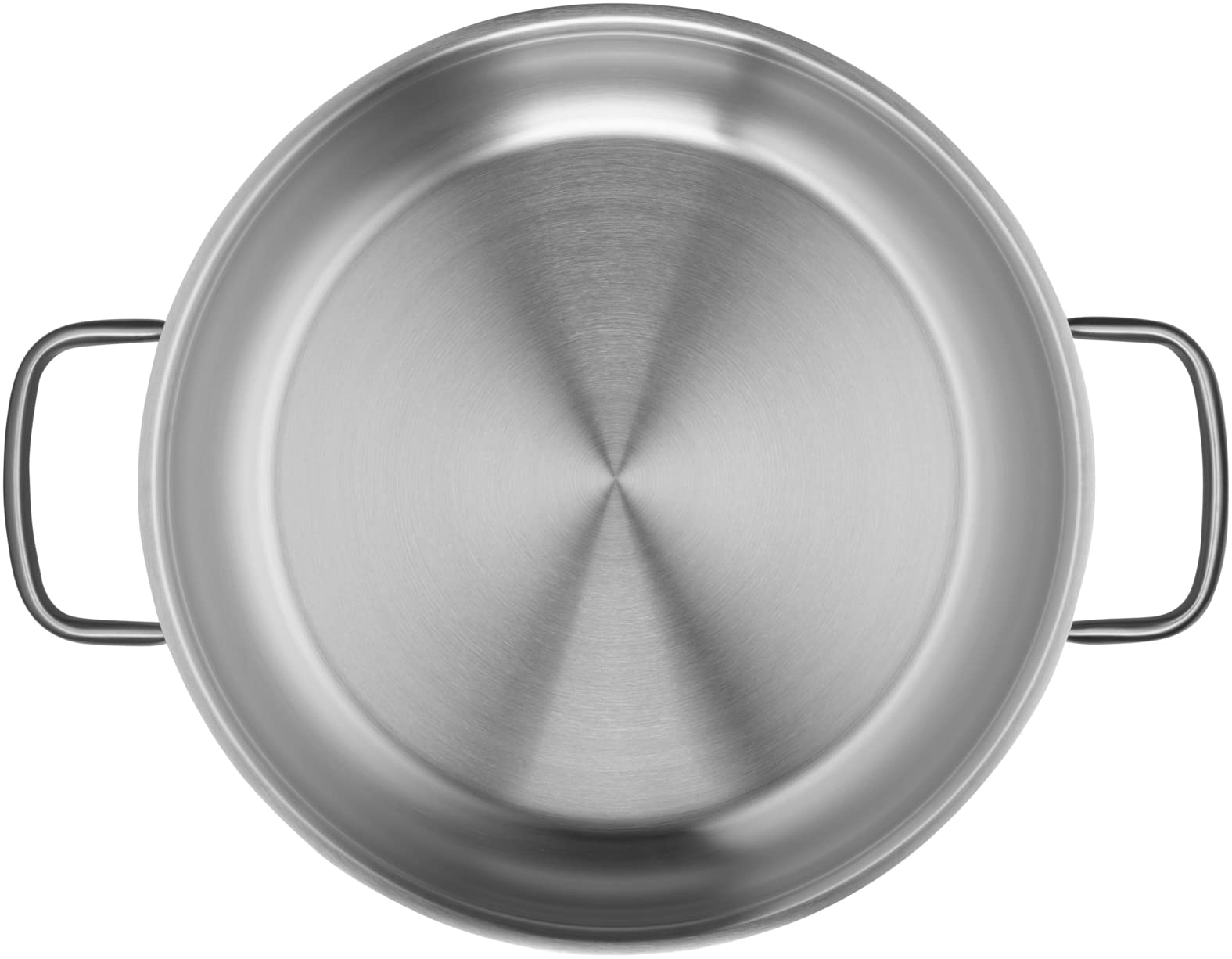 WMF Gourmet Plus - Sartén 28 cm Ø con Dos Asas Sin Recubrimiento Antiadherente de Acero Inoxidable Cromargan, Apta para Todo Tipo de Cocinas